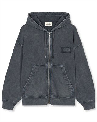 Compact Cotton Alpa Zip Hoodie - Asphalt